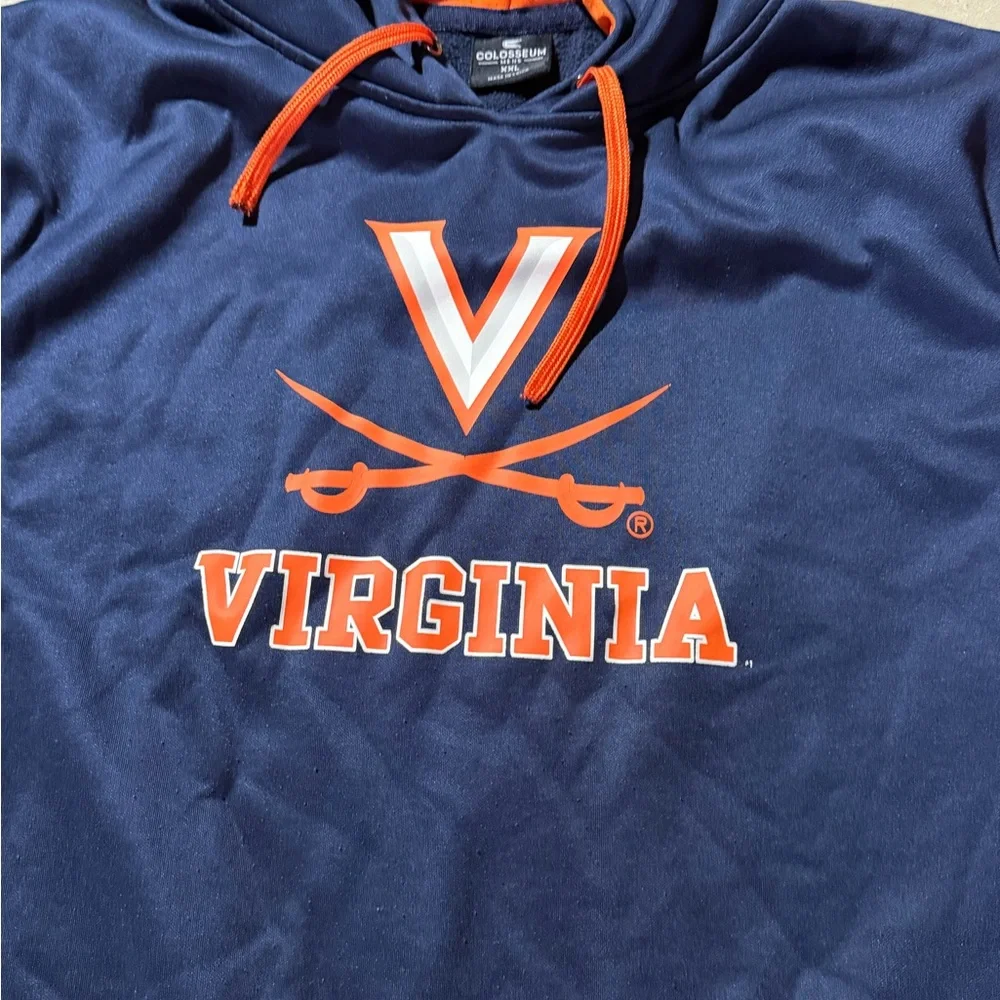 Men's  XXL UVA colosseum pullover hoodie Virginia Cavaliers - Picture 2 of 3